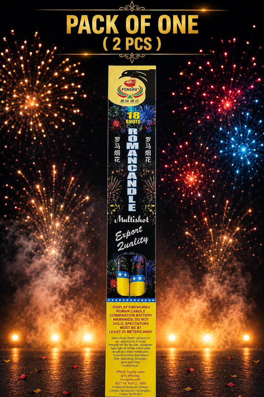 Crackling combo(Can Crackling Fountain + Lamba Spark Crackle + Roman Candle)